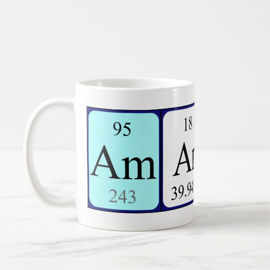 Tasse der Periodenbezeichnung Amaris (Links)