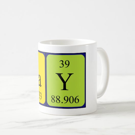 Tasse der periodischen Tabelle (VorderseiteRechts)