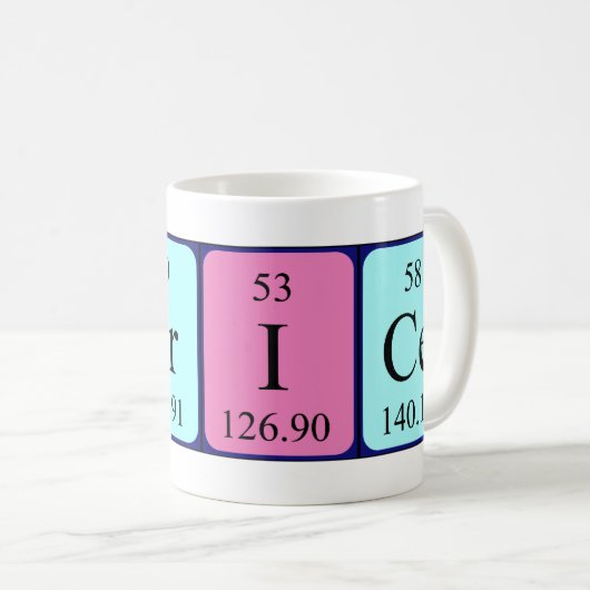 Tasse der periodischen Tabelle (VorderseiteRechts)