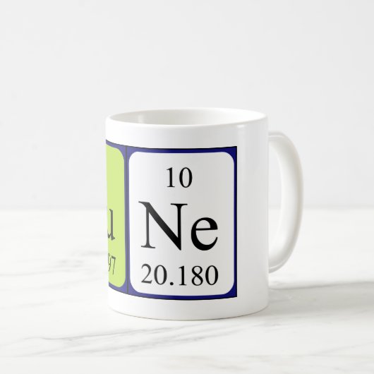 Tasse der periodischen Tabelle (VorderseiteRechts)