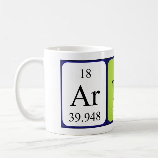 Tasse der periodischen Tabelle (Links)