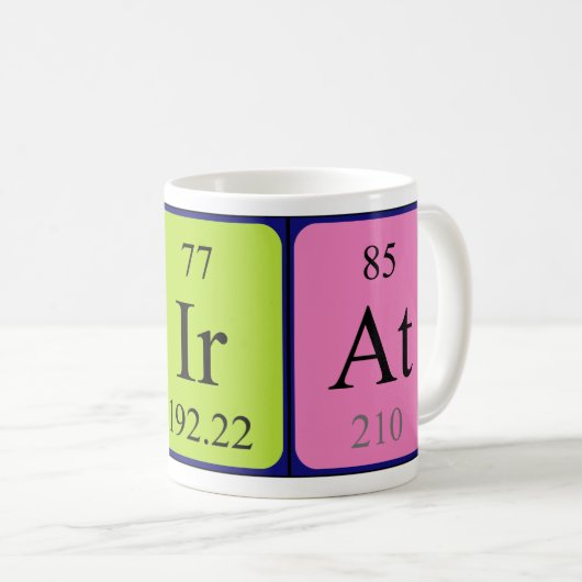 Tasse der periodischen Tabelle (VorderseiteRechts)