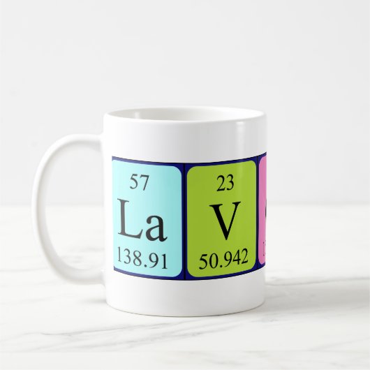 Tasse der periodischen Tabelle Lavonne (Links)