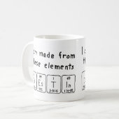 Tasse der periodischen Tabellenbezeichnung (Vorderseite Links)