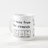 Tasse der periodischen Tabellenbezeichnung (Vorderseite Links)