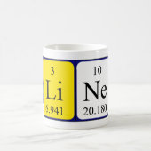 Tasse der periodischen Tabellenbezeichnung (Mittel)