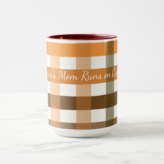 Tasse der personalisierten Kaffee-Mama - Name des (Zentrum)