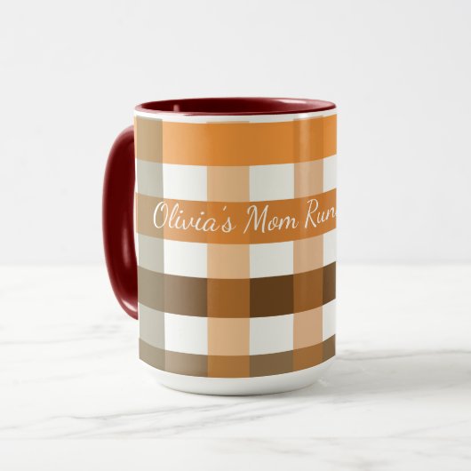 Tasse der personalisierten Kaffee-Mama - Name des (Vorderseite Links)