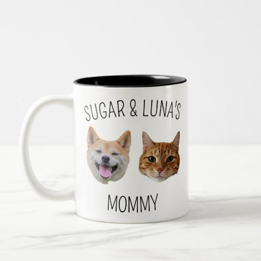 Tasse der personalisierten Katze, Tasse für die Ma (Links)