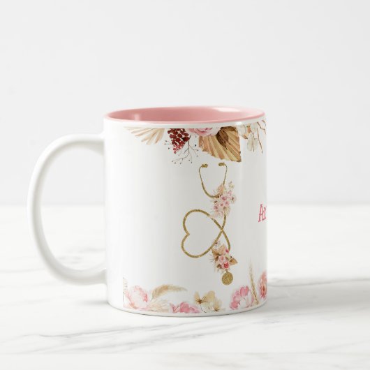 Tasse der personalisierten Keramik (Links)