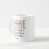 Tasse der personalisierten Krankenpflege (Vorderseite Links)