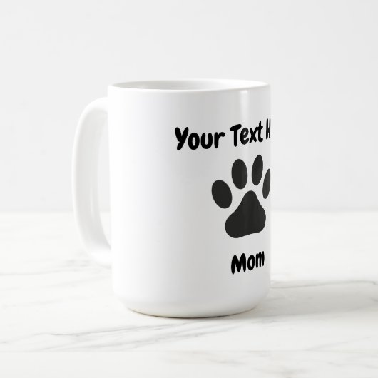 Tasse der personalisierten Mama (Vorderseite Links)