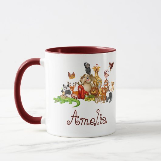 Tasse der personalisierten Tiere (Links)