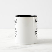 Tasse der personalisierten Warnmeldung (Mittel)