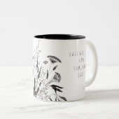 Tasse der personalisierten Wildblume mit der Schri (VorderseiteRechts)
