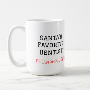 Tasse der personalisierten Zahnärzte des Weihnacht