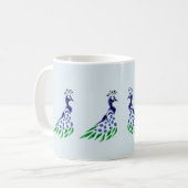 Tasse: Der Pfau Kaffeetasse (Vorderseite Links)