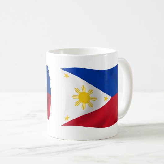Tasse der philippinischen Flagge (VorderseiteRechts)