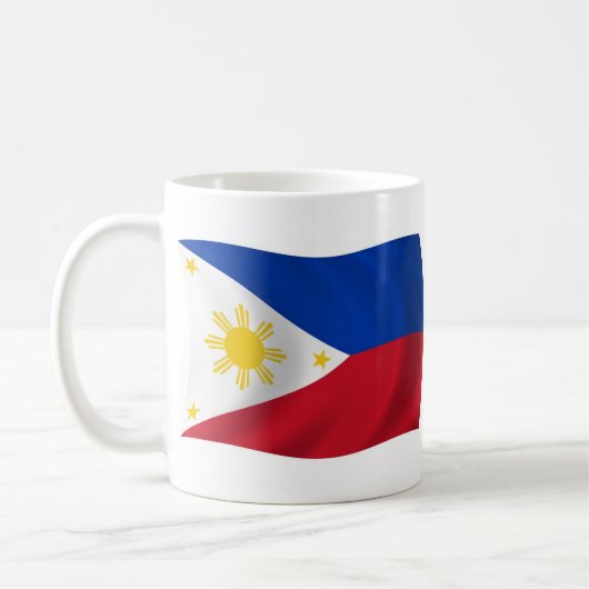 Tasse der philippinischen Flagge (Links)