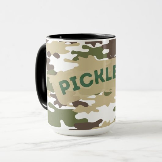 Tasse der Pickleball-Camouflage (Vorderseite Links)