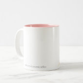 Tasse der Pink-Blume (Vorderseite Links)