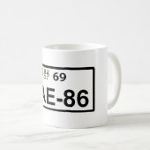 Tasse der Platten-AE86 (VorderseiteRechts)