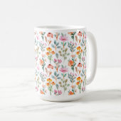 Tasse der Pressen der Blume, Boho-Wildblumen-Kerns (VorderseiteRechts)