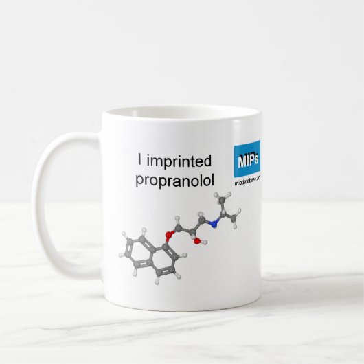 Tasse der Propranolololololschablone (Links)