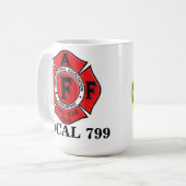 Tasse der Providence-Feuerwehr-IAFF Local-799 (Vorderseite Links)