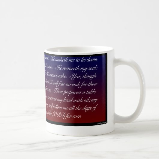 Tasse der Psalm-23 (Rechts)