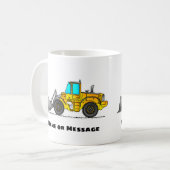 Tasse der Radlader, Tasse der Digger, Bauthema (Vorderseite Links)