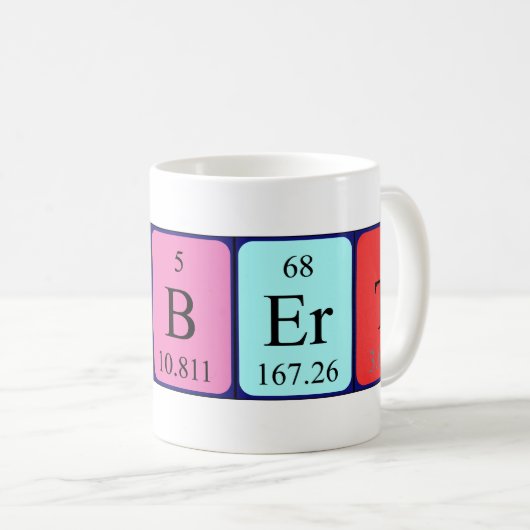 Tasse der regelmäßigen Cuthbert-Tabelle (VorderseiteRechts)