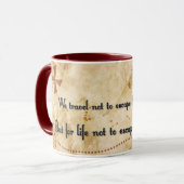 Tasse der Reiseangebote (Vorderseite Links)