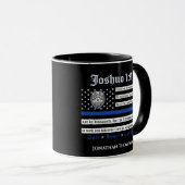 Tasse der religiösen Christlichen Polizei Joshua 1 (VorderseiteRechts)