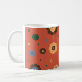 Tasse der Retro-Blume