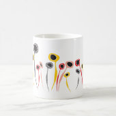 Tasse der Retro-Blume (Mittel)