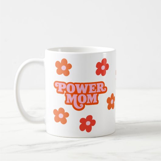 Tasse der Retro-Power-Mama (Links)