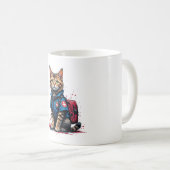 Tasse der Rettungskatzenkatze - heroisches medizin (VorderseiteRechts)