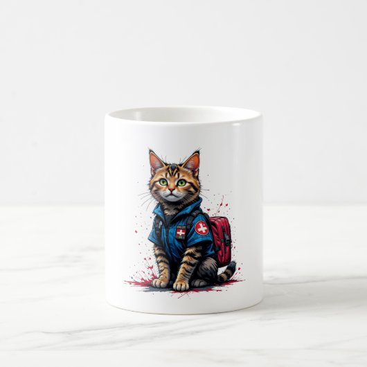 Tasse der Rettungskatzenkatze - heroisches medizin (Mittel)