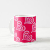 Tasse der rosa Herzen (Vorderseite Links)