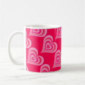Tasse der rosa Herzen (Links)