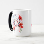 Tasse der roten Blume (Vorderseite Links)