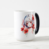Tasse der roten Blume (VorderseiteRechts)