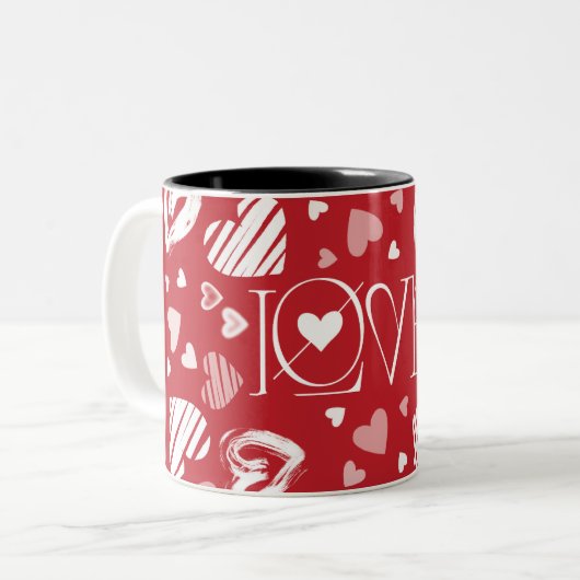 Tasse der roten Liebe (Vorderseite Links)