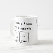 Tasse der roten Periodenbezeichnung (Vorderseite Links)