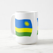 Tasse der ruandischen Flagge (Vorderseite Links)