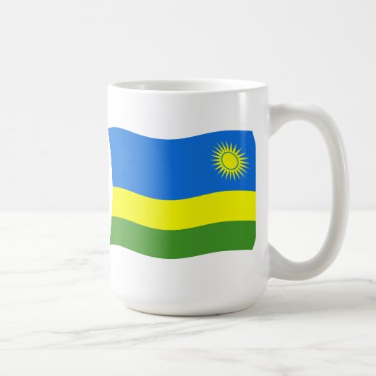 Tasse der ruandischen Flagge (Rechts)