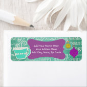 Tasse der Rücksendeadressen-Aufkleber des Kakao-Fe (Insitu)