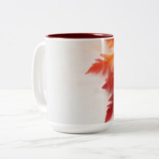 Tasse der sanften Herbstfälle-Keramik (Vorderseite Links)