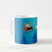 Tasse der Santa Winter Szene (Vorderseite Links)